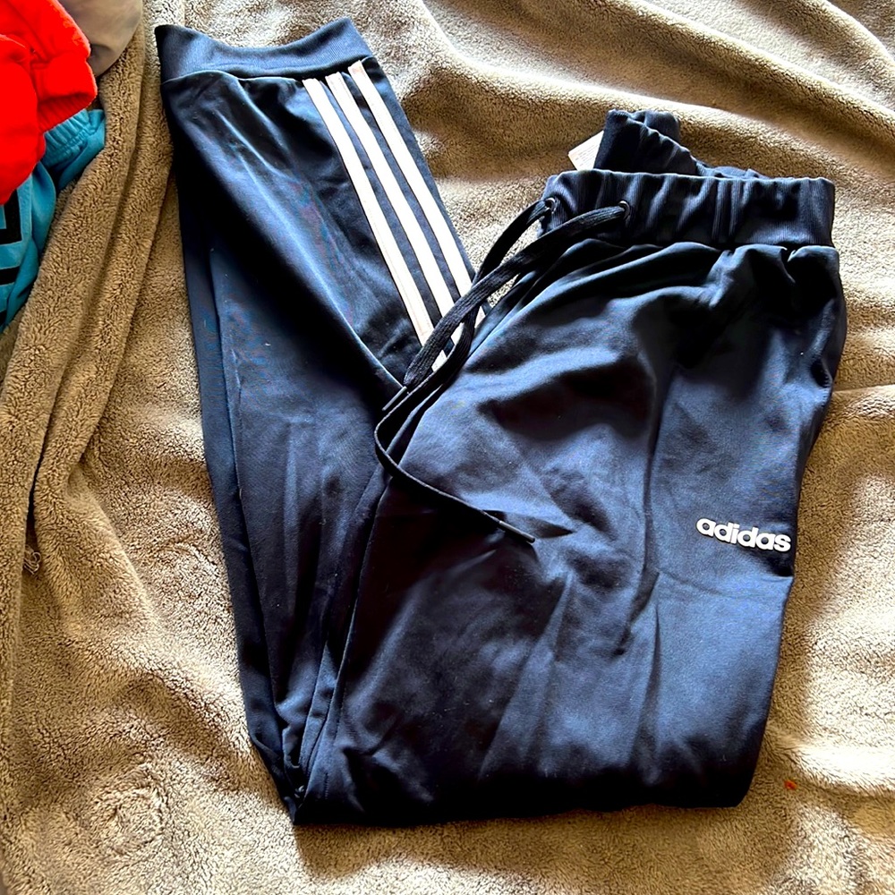 Blue adidas sweats